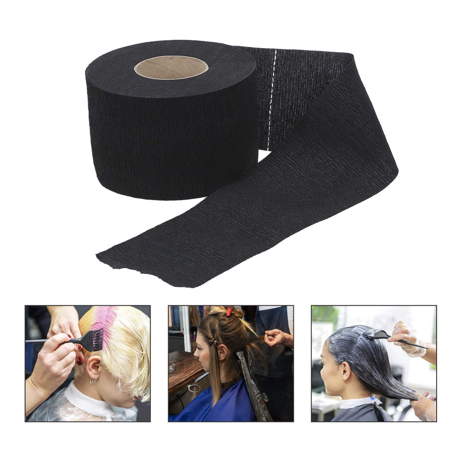 Barber Neck Strips - 4 Rolls Soft Stretchy Absorbent Hair Cutting Neck Paper Wraps for Professional Salon & Home Haircuts | Disposable Barber Neck Protection for Clean & Hygienic Grooming Services