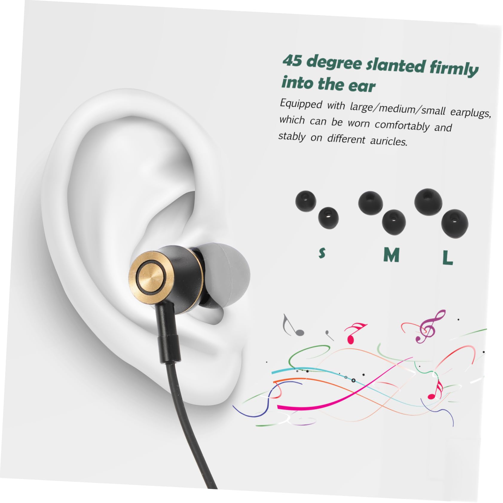 Artibetter 5-Pack Premium Noise Cancelling Earbuds with High-Fidelity Sound - Comfortable In-Ear Headphones for iPhone, Android, iPad & Tablets - Perfect for Commuting, Workouts & Travel