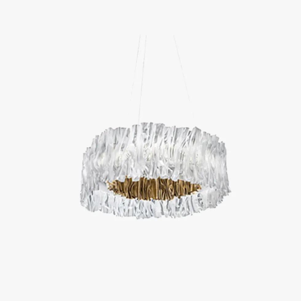 Modern Wave-Shaped Pendant Light for Living Room - Sleek Ceiling Lighting Fixture for Dining Room, Bedroom, and Home Decor