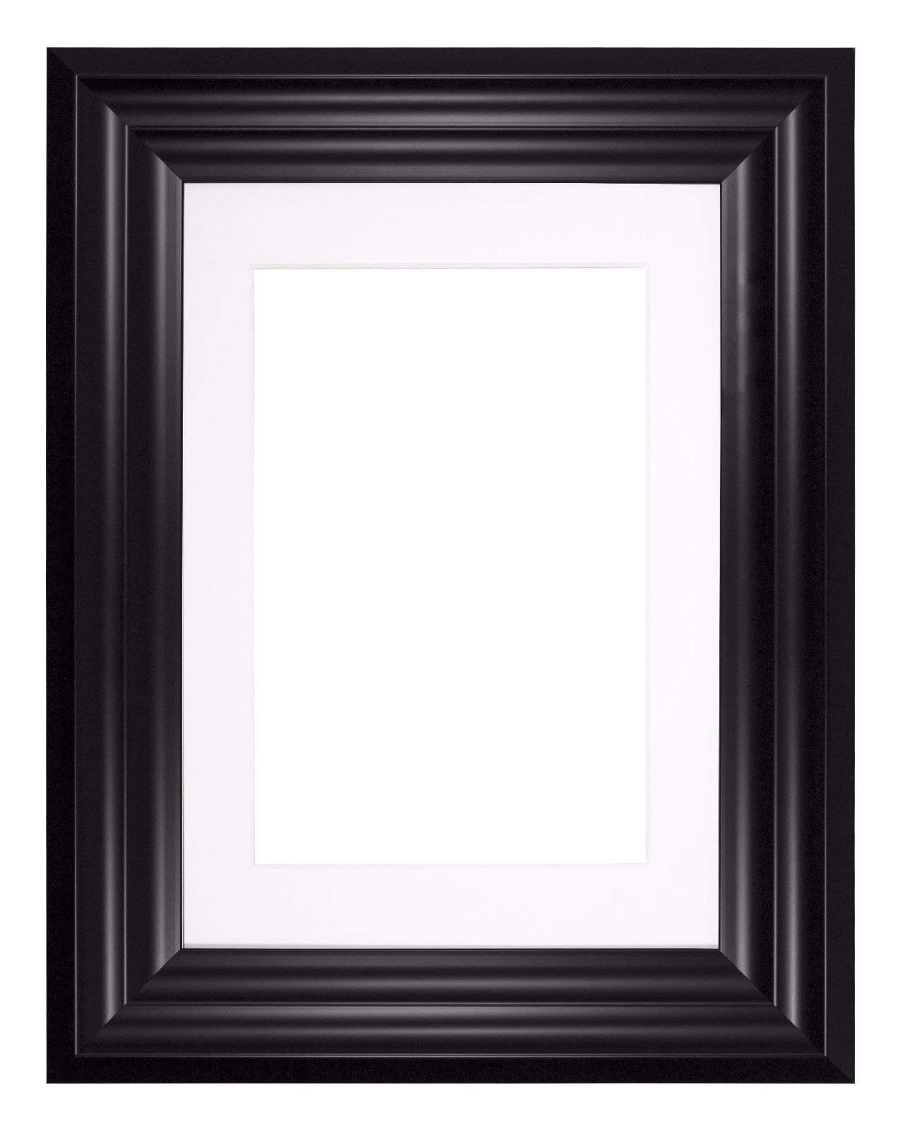 Wide Bucharest Memory Box Photo Frame - A1 Size for A2 Pictures with Custom White Matt & Black Frame | Perfect for Wall Decor, Home Gallery, and Displaying Artwork