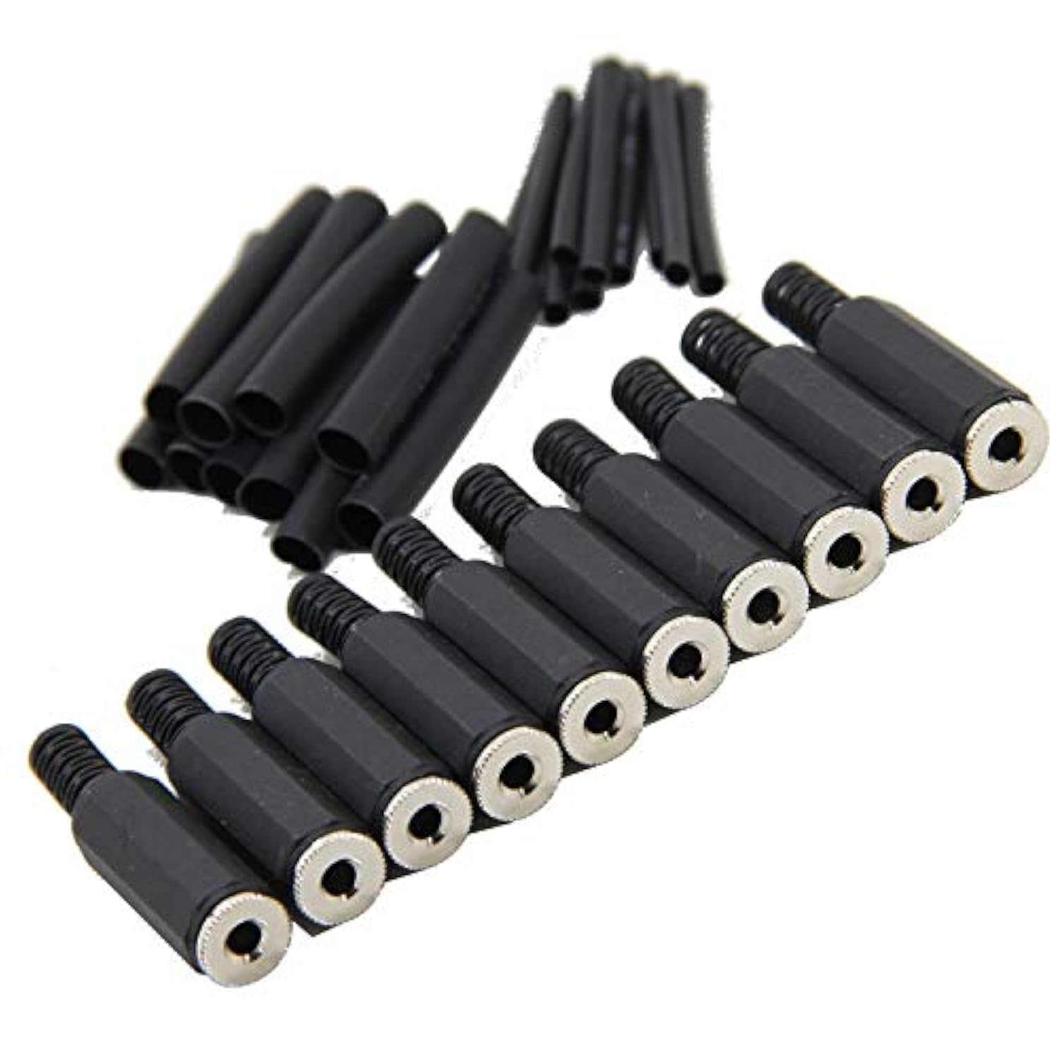 10-Pack 3.5mm TRS Stereo Female Jack Connectors - 1/8