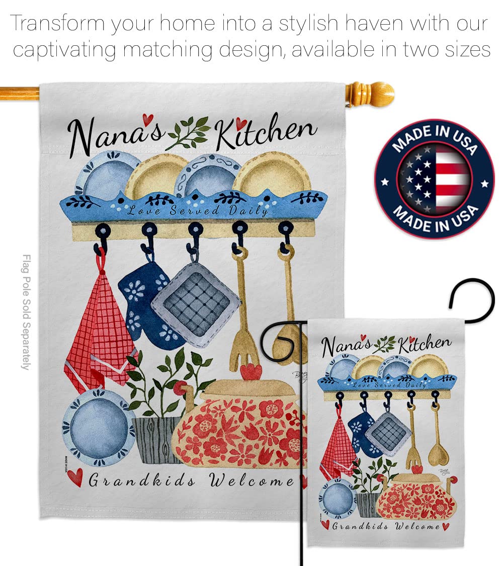 Breeze Decor Kitchen Garden Flag for Family & Grandparents - House Decoration & Gift
