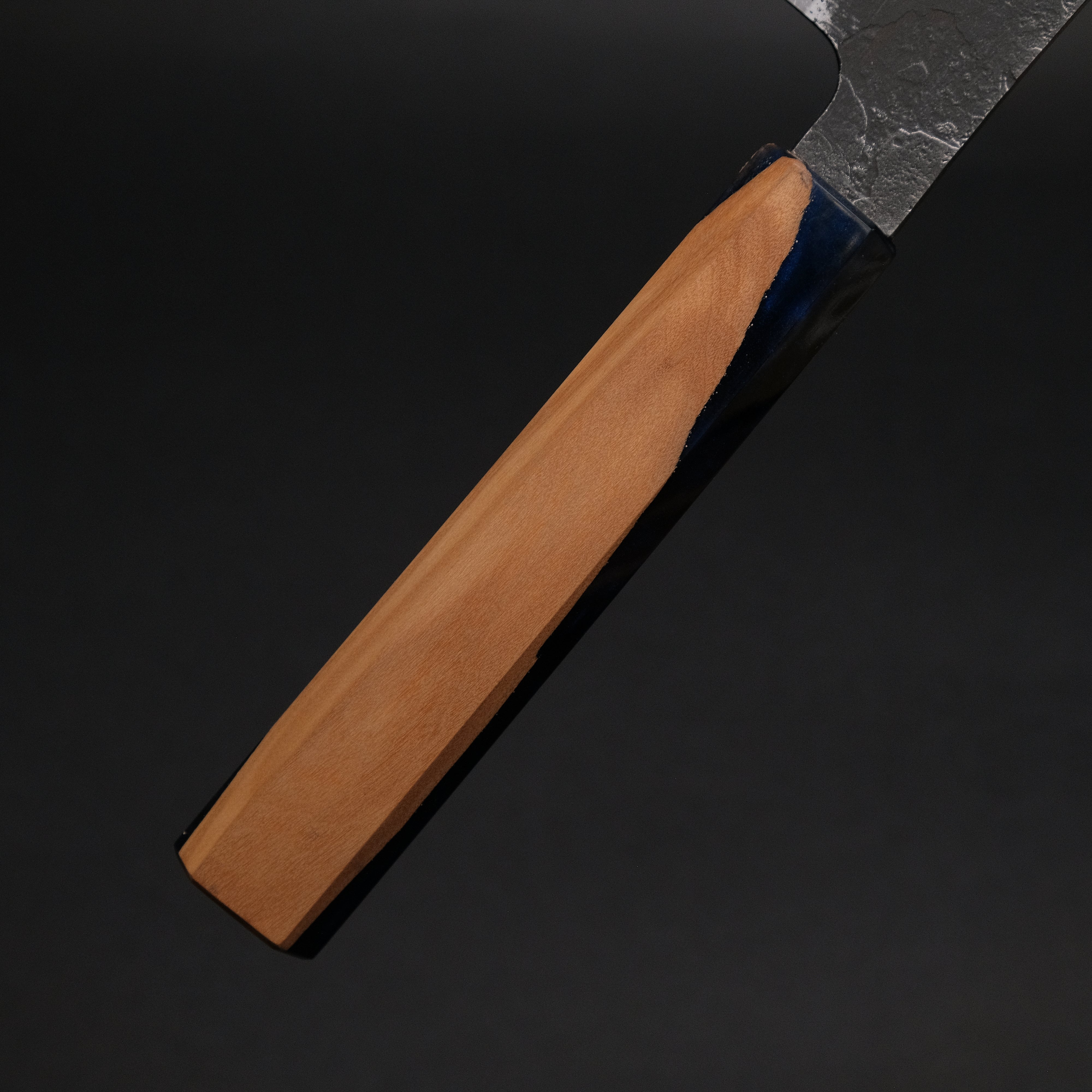 Premium Ajikataya White #2 Nashiji Damascus Hakata 180mm Kitchen Knife - Olive Wood & Resin Handle (#55) - Perfect for Sushi, Sashimi & Japanese Cuisine Preparation