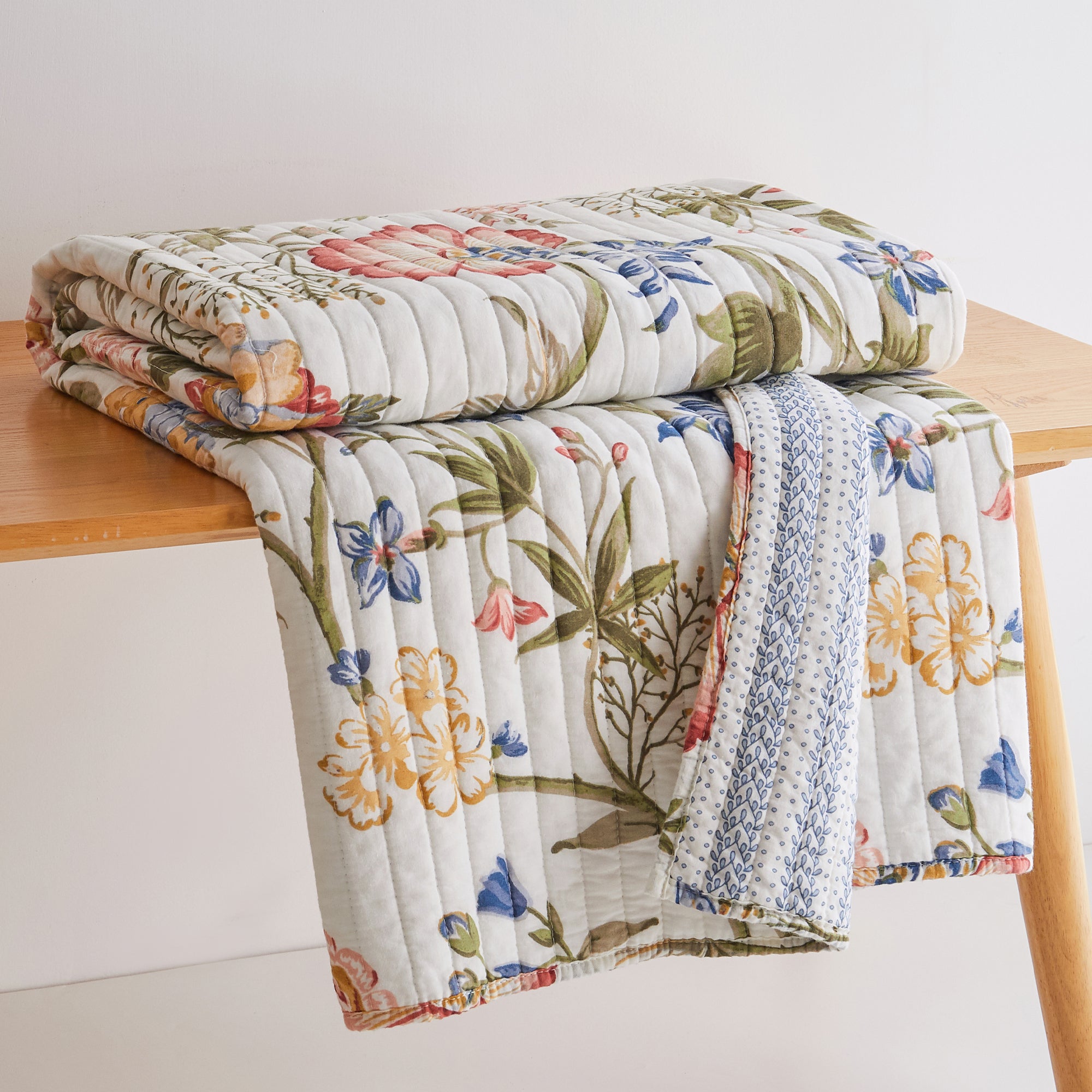 Maileen Quilted Throw Blanket - Soft Cozy Lightweight Bedspread for Couch, Sofa & Bed - Perfect for Winter Warmth, Home Decor & Gift Giving