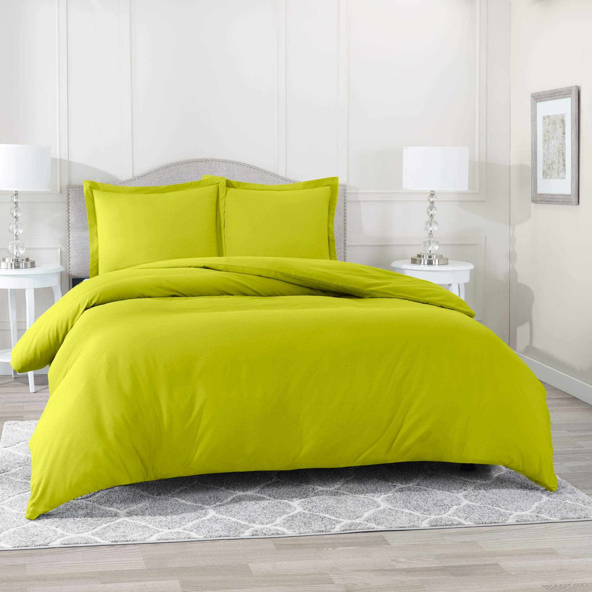 Premium 100% Cotton 800 Thread Count Sage Green Duvet Cover Set - Twin Size 68x90 Inches with Button Closure, Includes 1 Duvet Cover & 2 Pillowcases - Soft & Breathable Bedding for Cozy Bedroom Decor, Guest Room Essentials, and Hotel-Style Comfort
