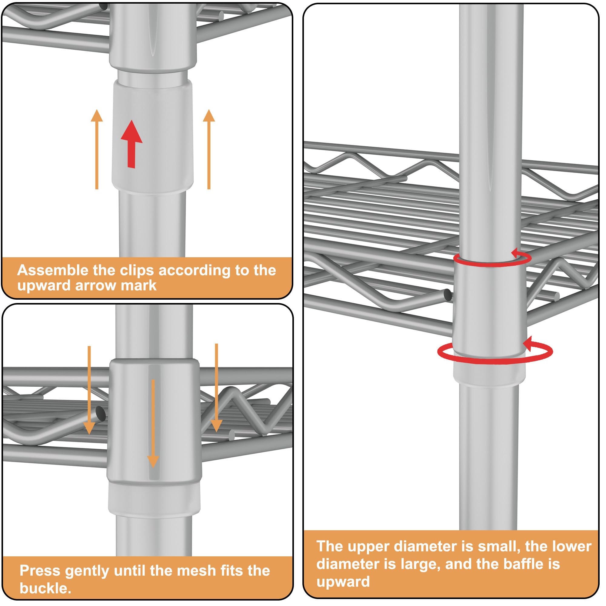 HOMEFORT 5-Tier Wire Shelving Unit - 21