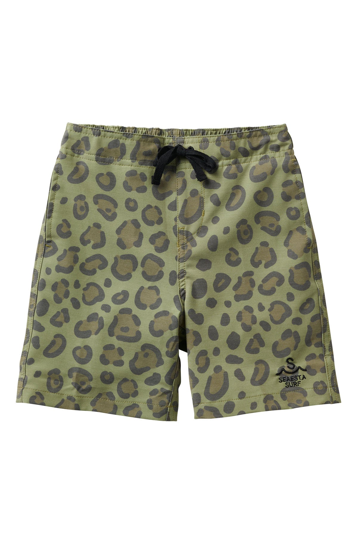 Seaesta Stay Dry Walk Shorts with Liner - Quick-Dry Hiking & Swim Shorts for Men | Calico Crab Army Green | Perfect for Beach, Swimming & Outdoor Adventures