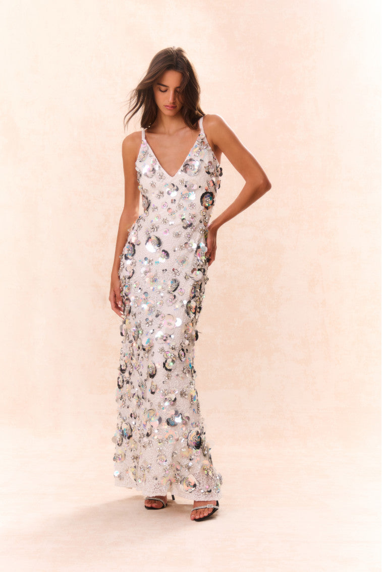 Elegant Hubbard Embellished Dress for Women - Floral Lace Party Cocktail Dress for Evening Events, Weddings & Special Occasions