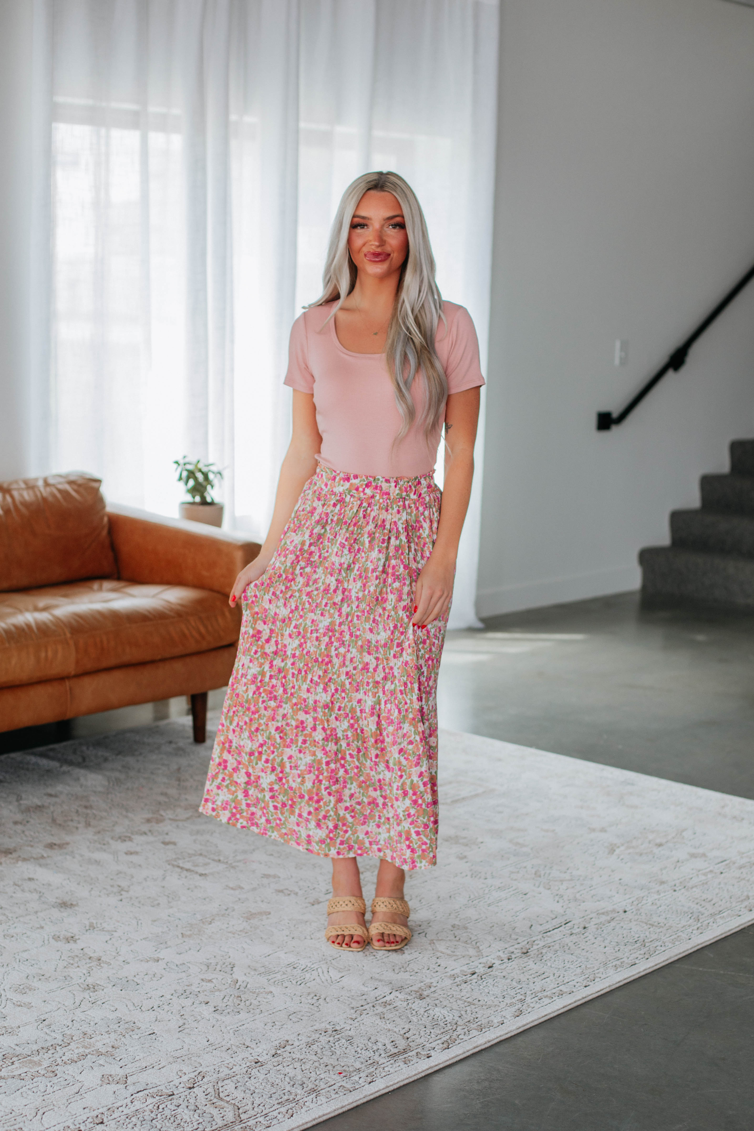 Stylish Addy Floral Skirt in Orchid Print - Perfect for Spring Outfits, Summer Dresses & Casual Occasions