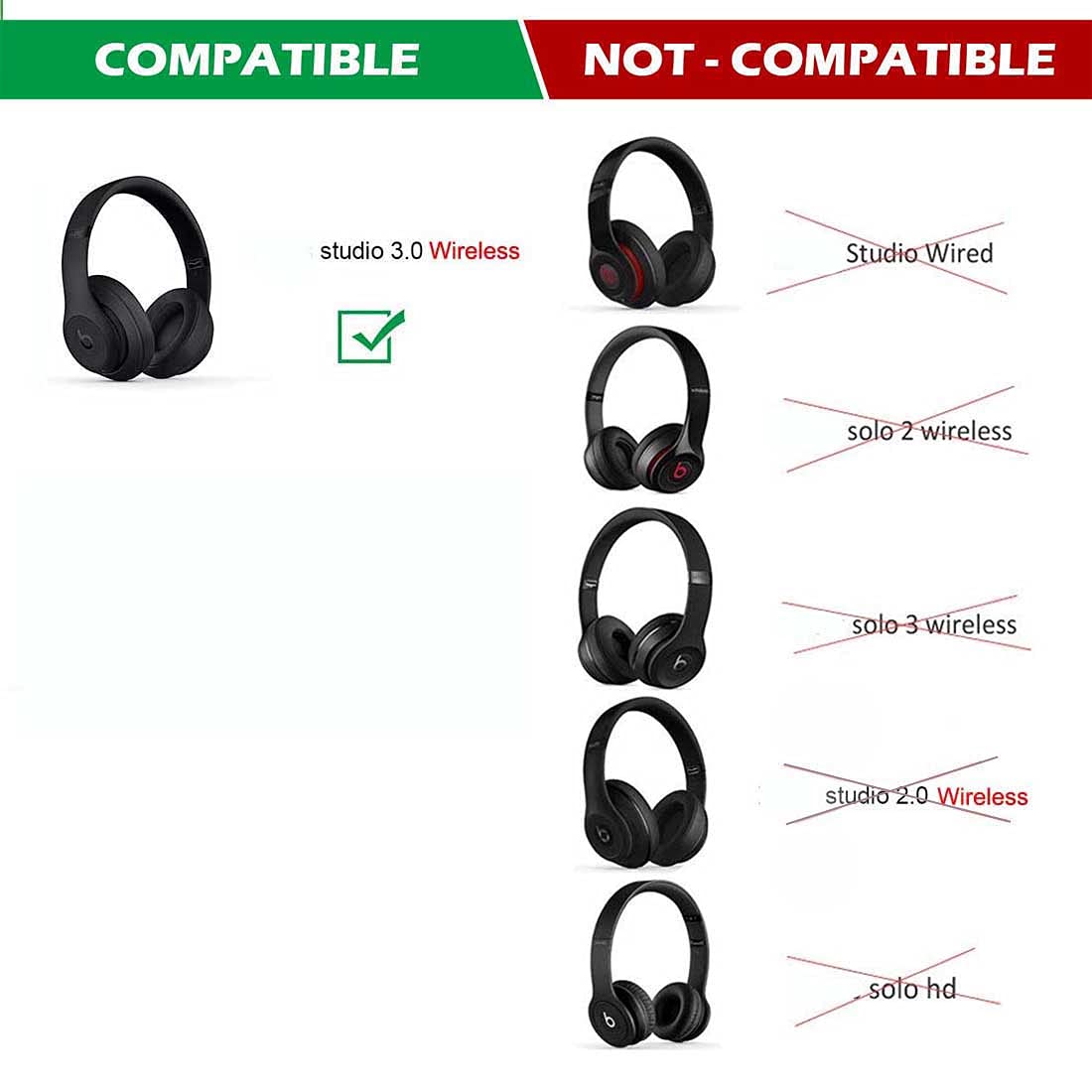 Replacement Hinge & Headband Connector for Beats Studio 3 Wireless Over-Ear Headphones - Metal Repair Parts (Gold) - Not Compatible with Solo Series - Perfect for DIY Fixes & Headphone Maintenance