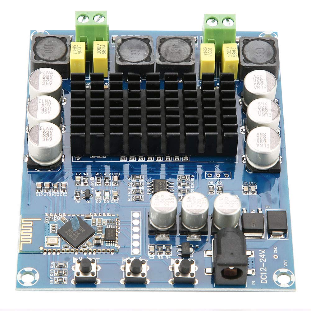 Walfront 120Wx2 TPA3116D2 CSR8635 4.0 Bluetooth Digital Audio Amplifier Board - Dual Channel Stereo Power Amp Module for Home Theater, Car Audio & DIY Speaker Projects