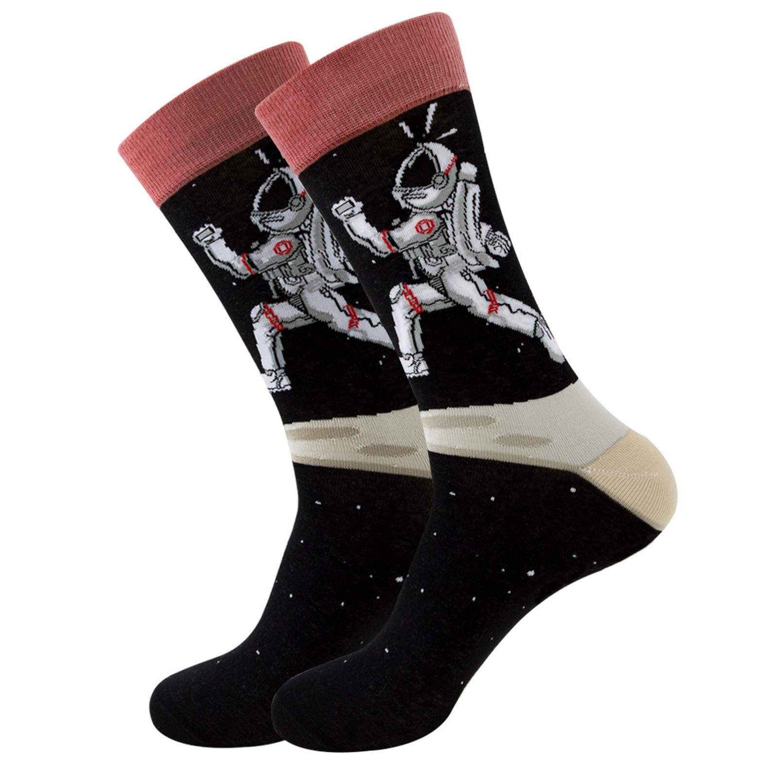Unisex Winter Warm Printed Socks - Medium Tube Soft Comfortable Socks for Women & Men - Perfect for Cold Weather, Outdoor Activities & Cozy Home Wear