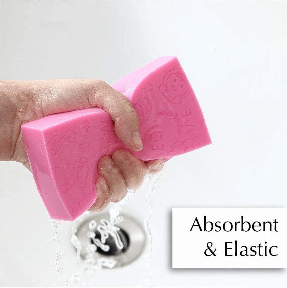 BESTOTTAM Exfoliating Bath Sponge for Women & Men - Skin Exfoliator, Face Scrubber & Dead Skin Remover - Pack of 2 - Perfect for Shower, Spa & Daily Skincare Routine