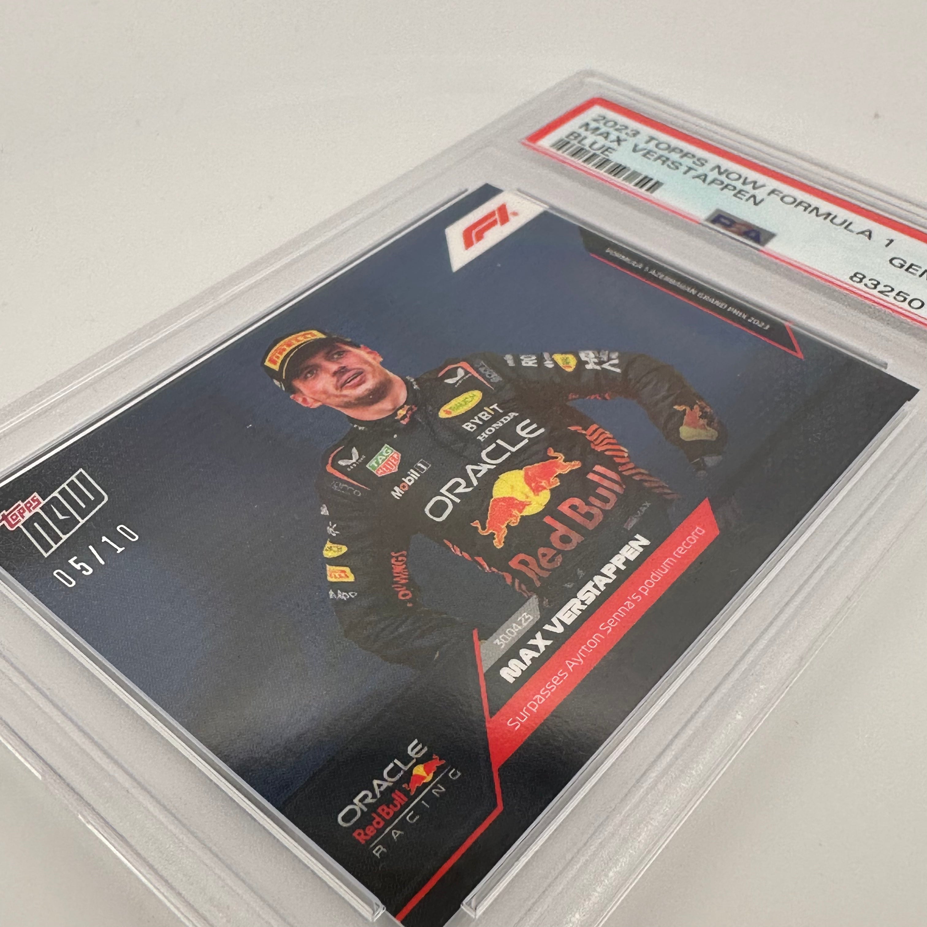 PSA 10 Graded 2005 Max Verstappen #12 Blue Rookie Card - Perfect for F1 Collectors & Racing Memorabilia Displays