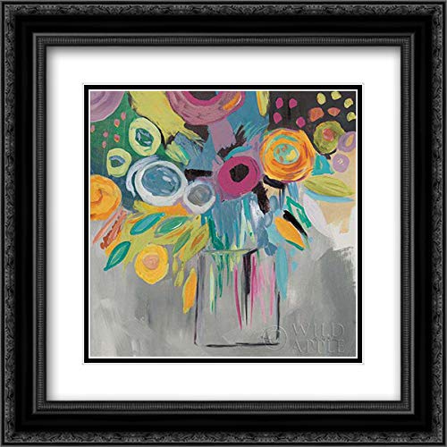 Black Ornate Wood Frame with Double Matting