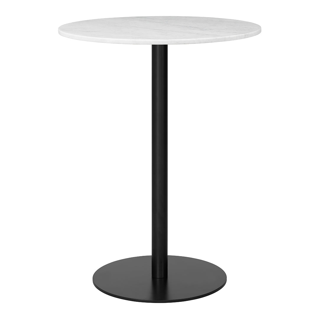 Gubi 1.0 Round Bar Table - Modern Dining & Kitchen Counter Height Table for Small Spaces | Perfect for Breakfast Nooks, Coffee Shops & Home Bars