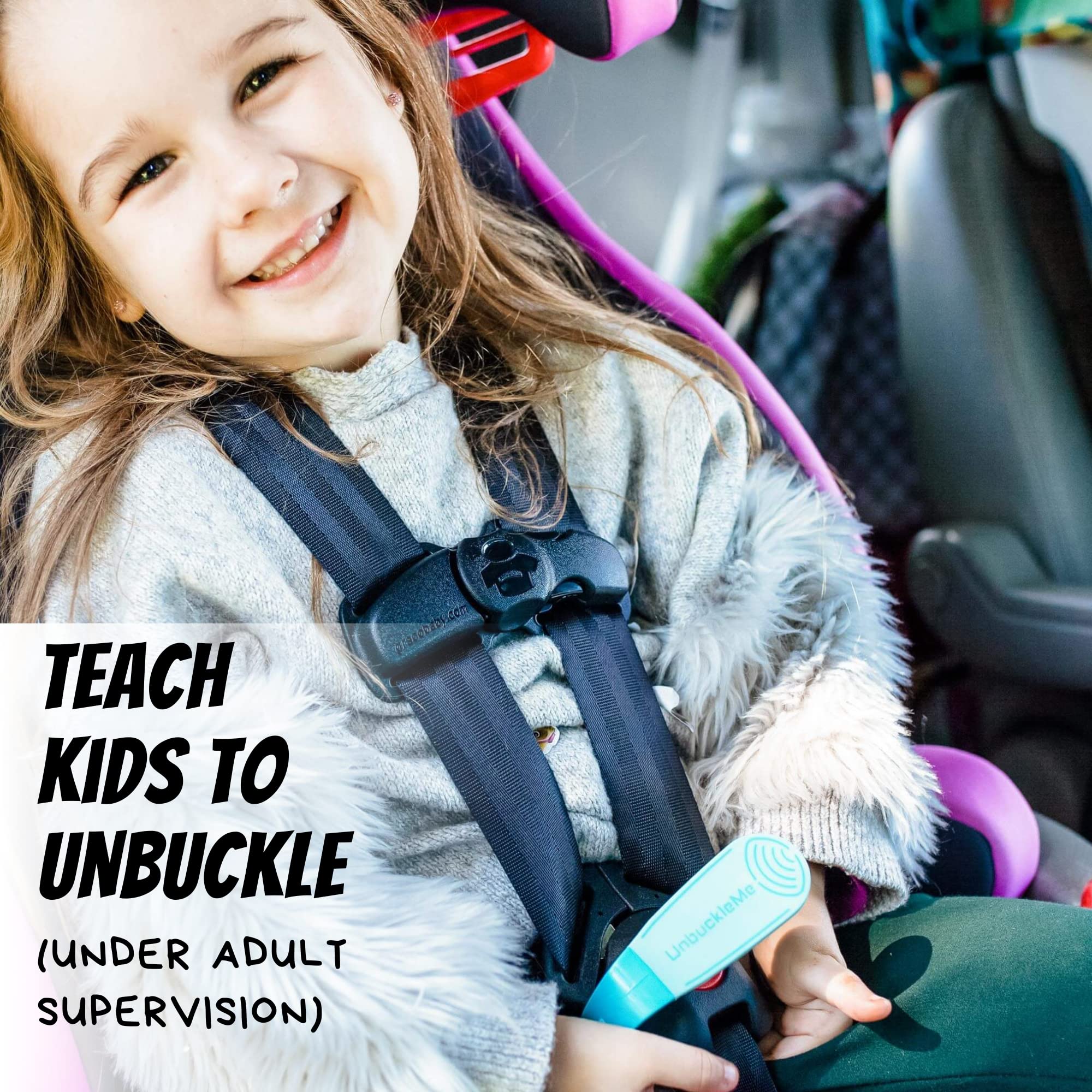 UnbuckleMe Car Seat Buckle Release Tool - Red & Blue 2 Pack - Essential for Parents & Caregivers - Perfect for Cars, SUVs & Travel - Makes Unbuckling Child Car Seats Effortless