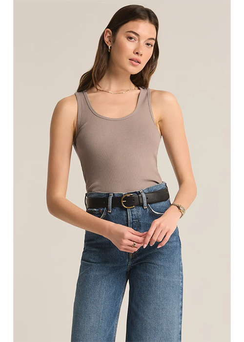 Essy Rib Tank Top for Women - Soft Stretch Comfort Fit Casual Wear - Perfect for Layering, Summer Outfits & Everyday Style