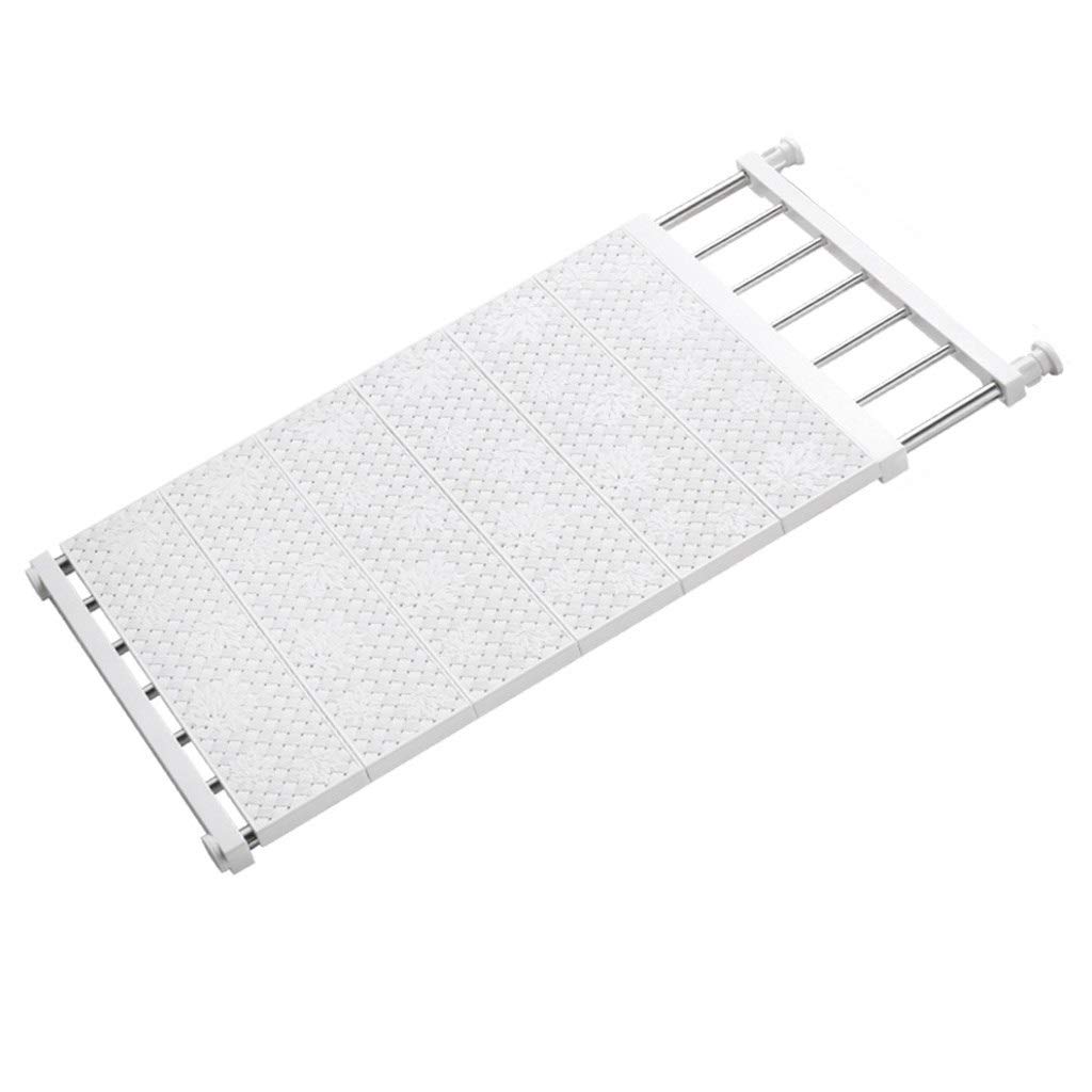 Adjustable Extendable Closet Organizer Shelf - DIY Wardrobe Divider & Storage Rack for Kitchen, Bathroom, Bedroom (73-130cm) - Perfect for Maximizing Closet Space & Shoe Organization