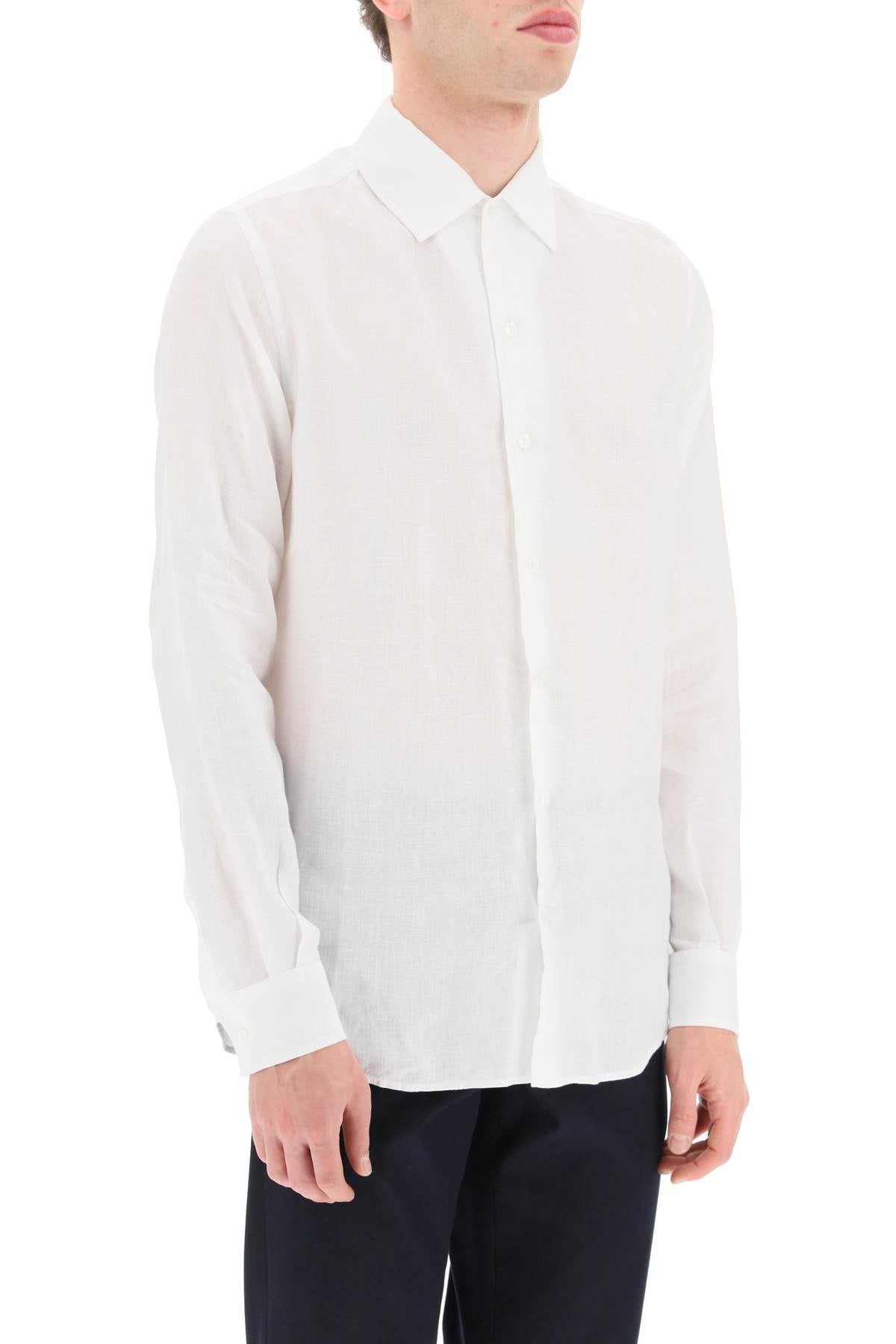 Agnona Classic Linen Shirt for Men - Breathable Summer Casual Button Down Shirt - Perfect for Office, Travel & Outdoor Activities