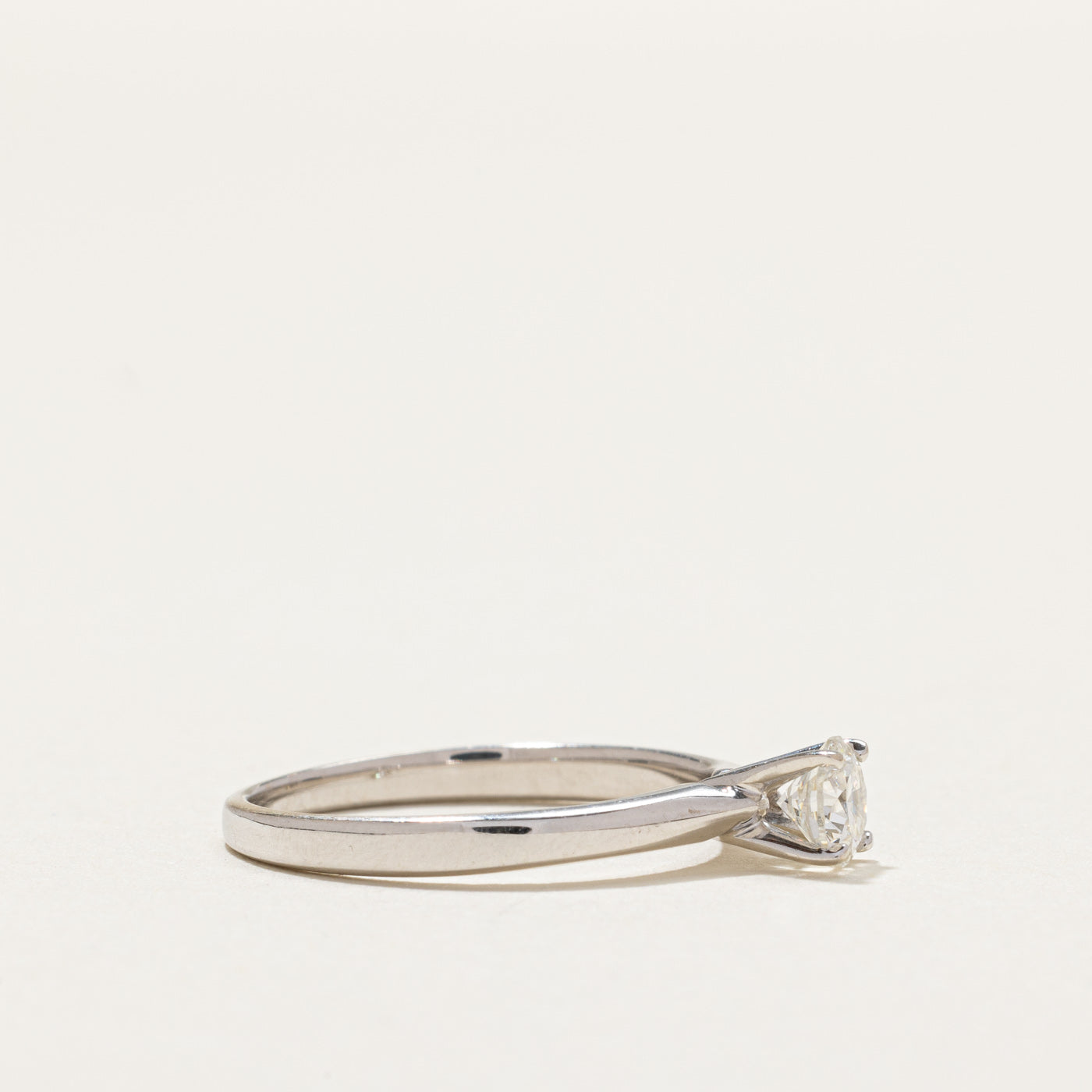0.36ct Solitaire High Set Diamond Engagement Ring for Women - Size 5 | Perfect Proposal, Wedding & Anniversary Jewelry Gift