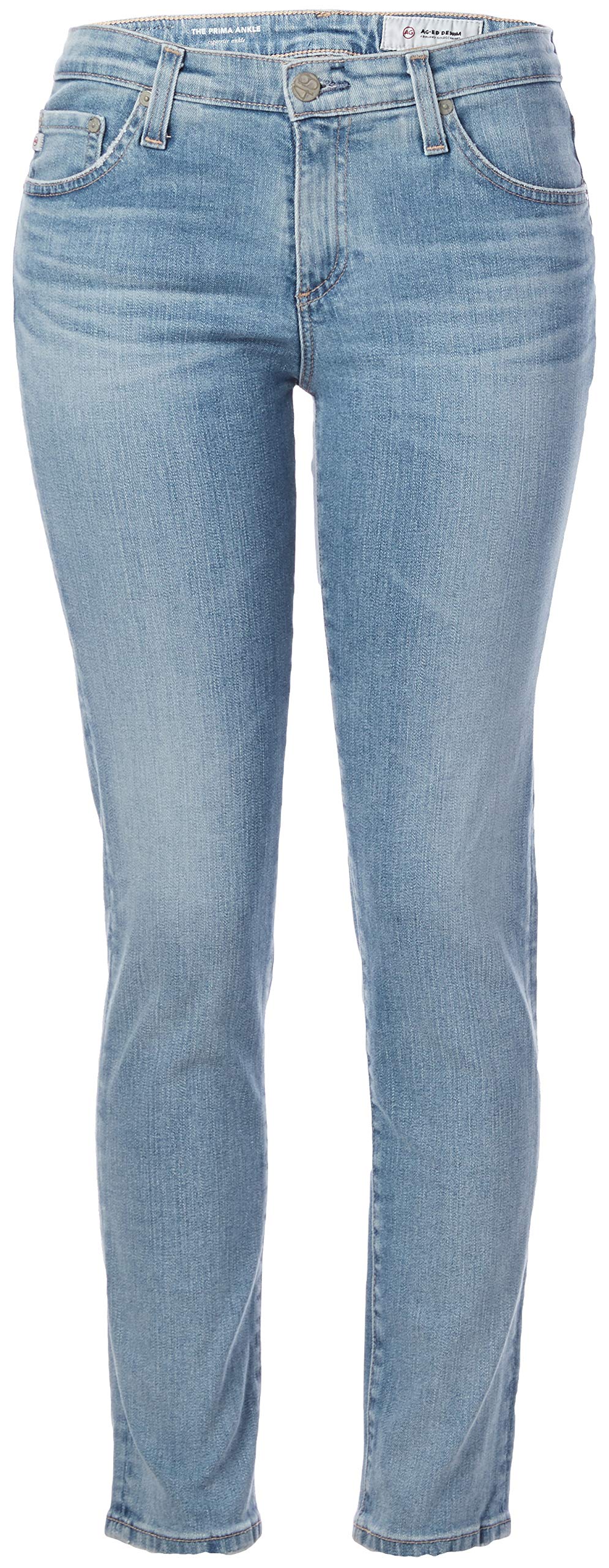 Women's Prima Mid-Rise Skinny Fit Ankle Jeans - Slimming Cigarette Leg Denim Pants for Casual Wear & Office Outfits