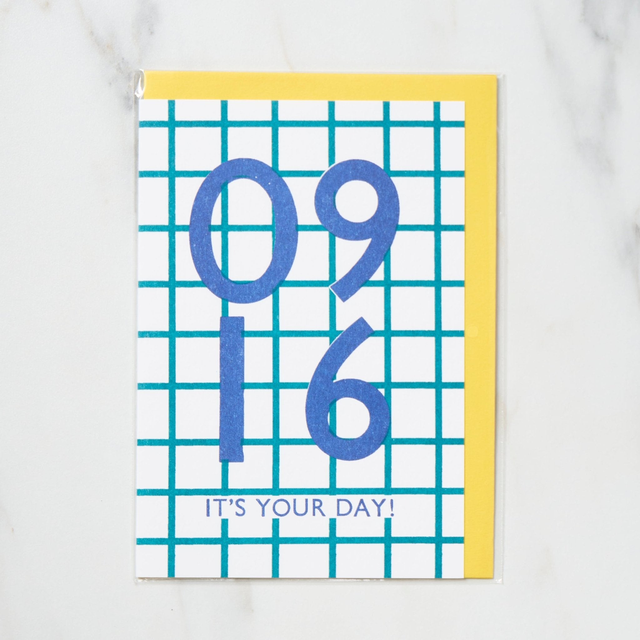 365 Find Your Day Card - September Letterpress Letters | Unique Greeting Cards for Birthdays, Anniversaries & Special Occasions