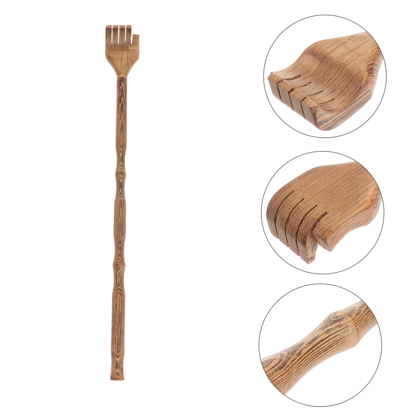 Natural Wooden Back Scratcher - Ergonomic Body Scratcher for Itch Relief - Perfect for Home, Office & Travel Use