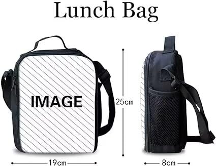 Black Cat Backpack for Teen Girls - 3-in-1 School Bag Set with Lunch Box & Pencil Case - 17 Inch Pink Bookbag for Elementary & Middle School (5th/6th Grade) - Perfect for School, Travel & Daily Use