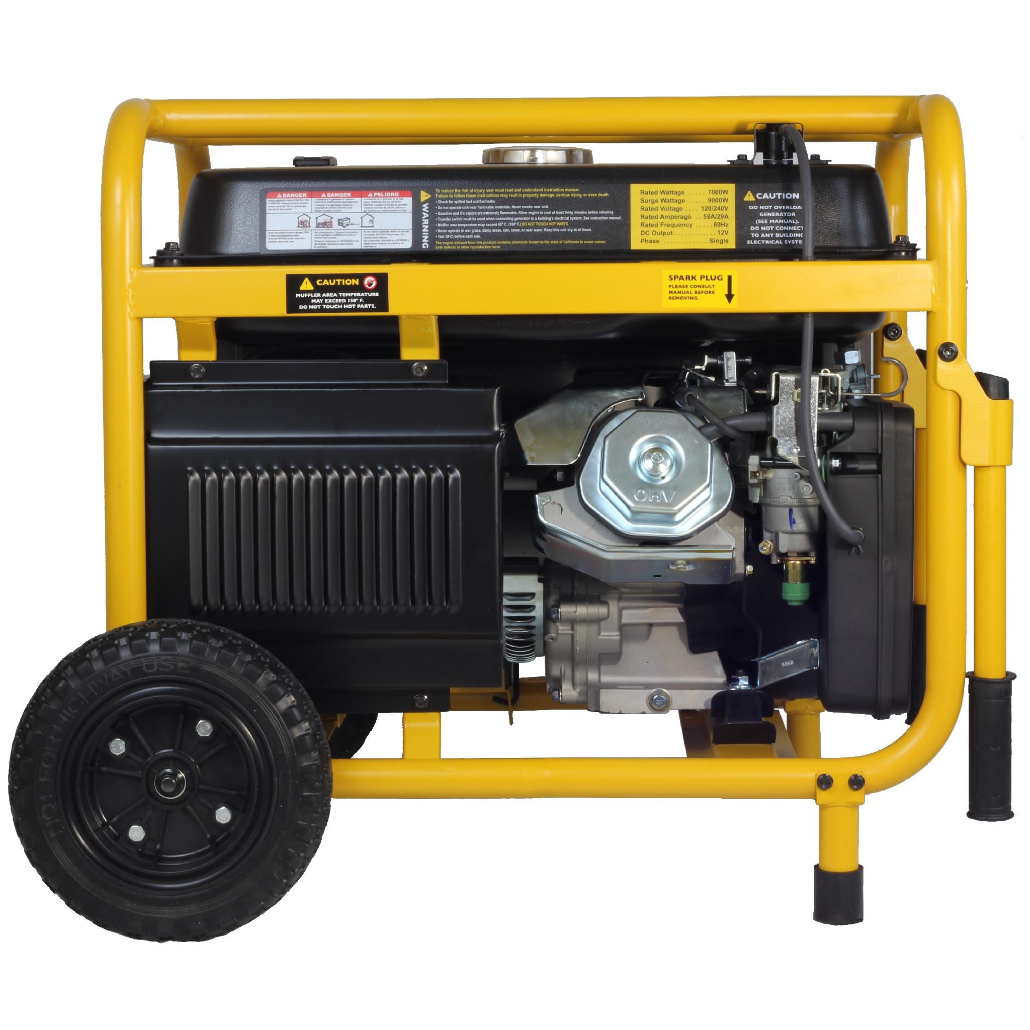 WEN 56877 9000 Watt Portable Electric Start Generator - Reliable Power Backup for Home, Camping & Emergency Use