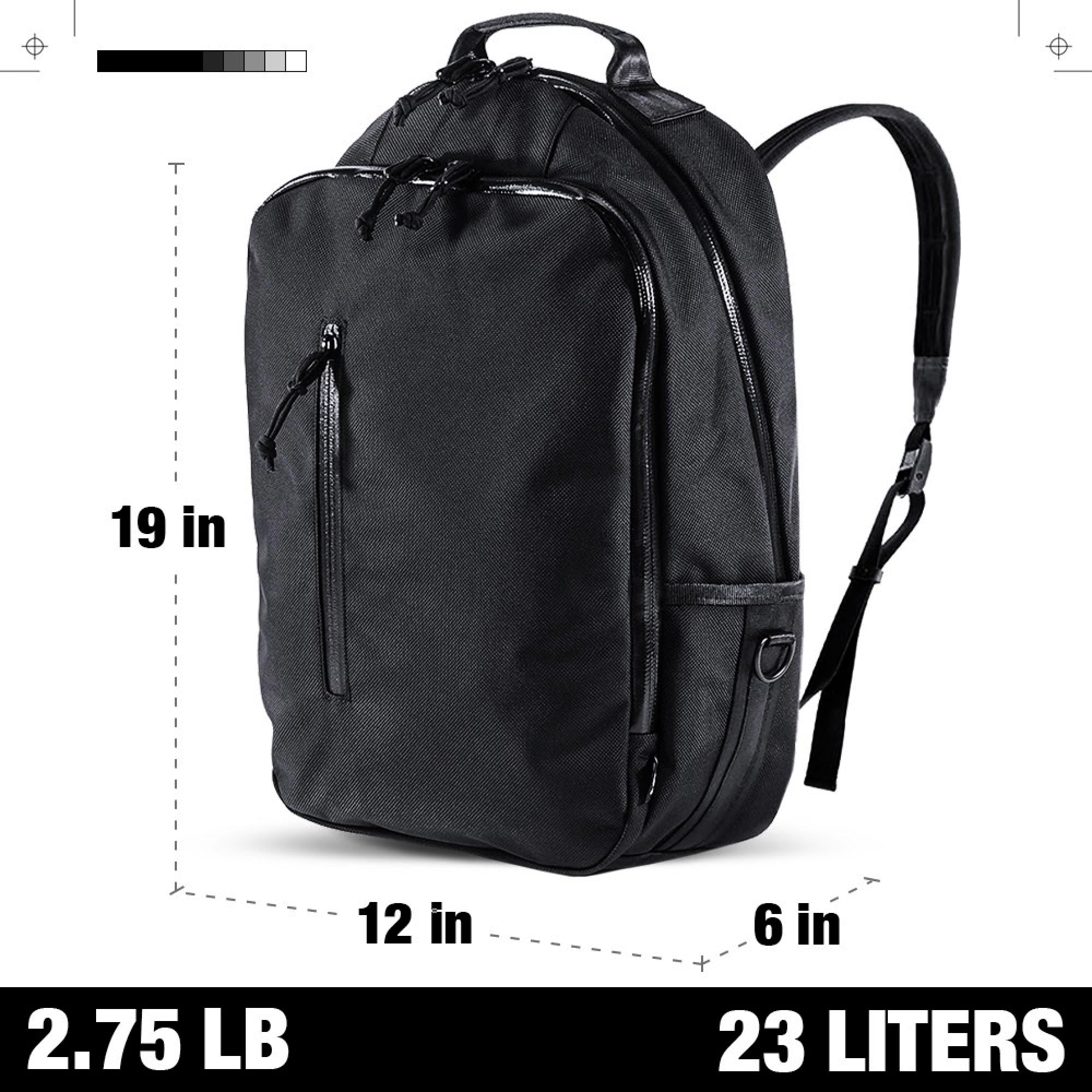 DEFY Bucktown Waxed Canvas Backpack - 23L Durable Utility Backpack for Men & Women, Water-Resistant Work Bag with 17