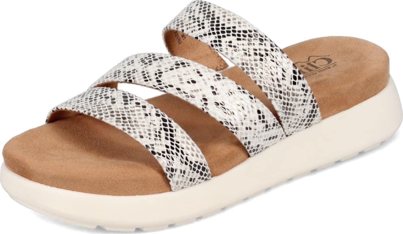 White Mountain Women's Slide Sandals - Comfortable for Beach & Home