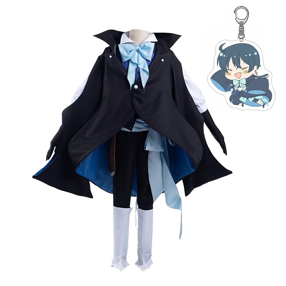 Vanitas Cosplay Costume with Keychain - Anime The Case Study of Vanitas Uniform Outfit for Halloween, Cosplay Events & Anime Conventions