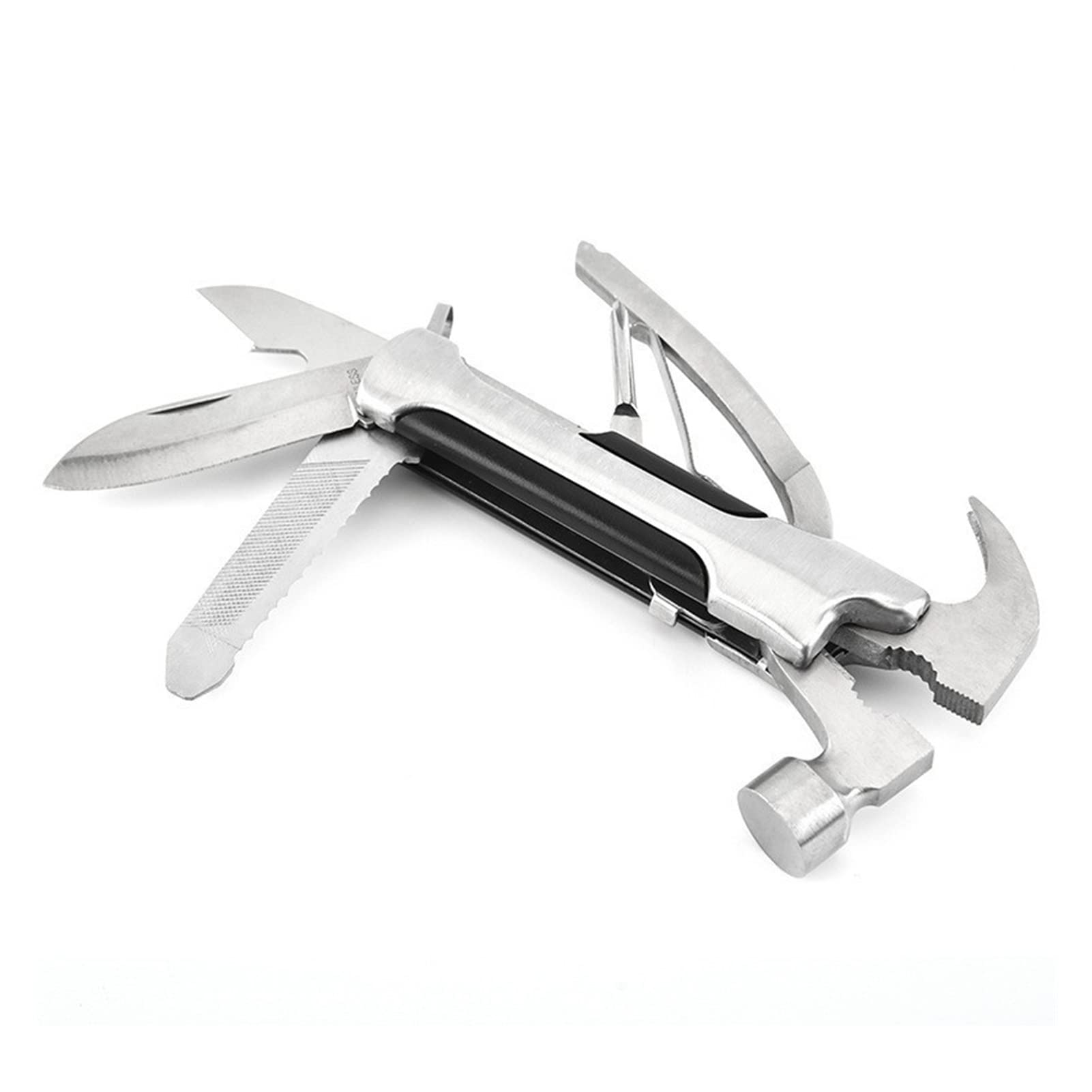 Gerber Multi-Tool with Folding Hammer - Stainless Steel Multifunctional Survival Gear for Outdoor, Camping & Emergency Use - Portable & Durable Universal Tool for Hiking, DIY & Survival Scenarios