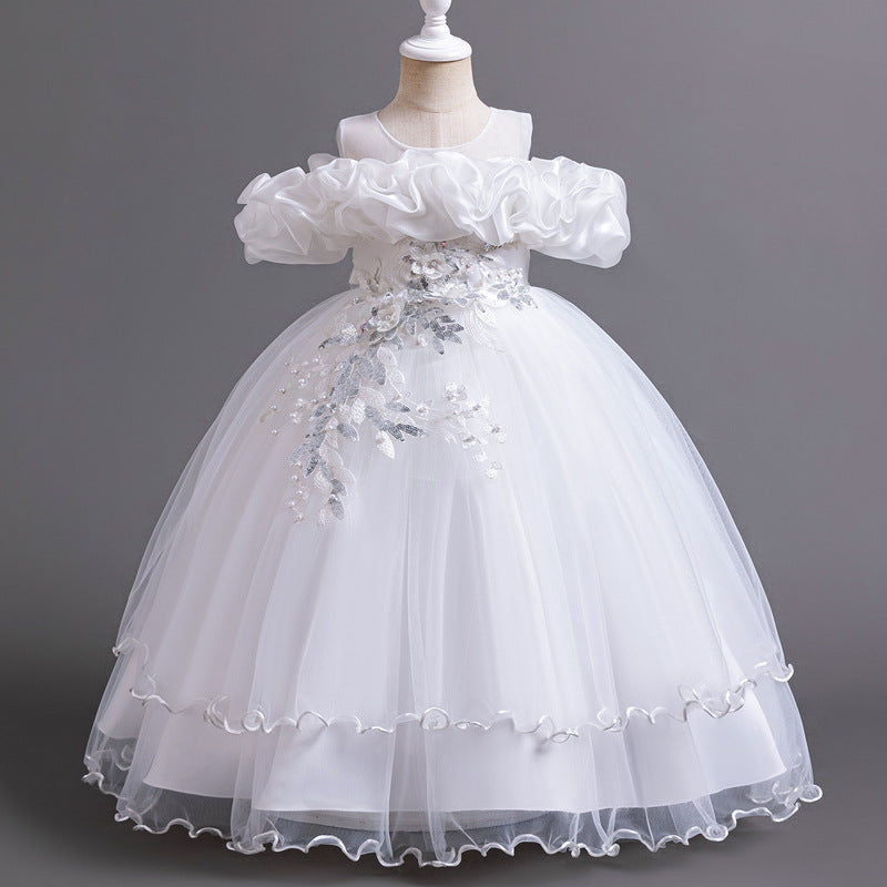 Girl's Elegant Princess Birthday & Wedding Dress - Perfect for Birthday Parties, Pageants & Special Occasions
