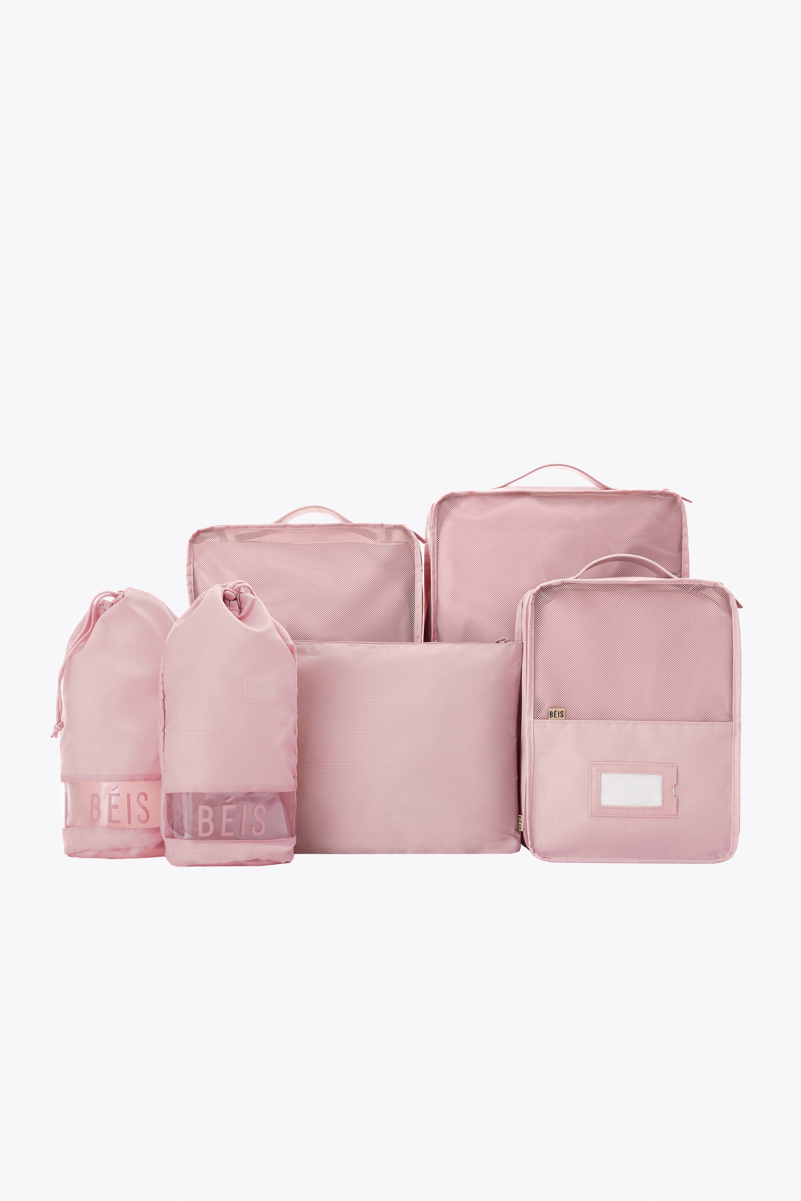 Premium Travel Packing Cubes Set (3-Piece) - Atlas Pink - Lightweight & Durable Organizers for Suitcases, Backpacks, & Carry-Ons - Perfect for Business Trips, Vacations & Weekend Getaways