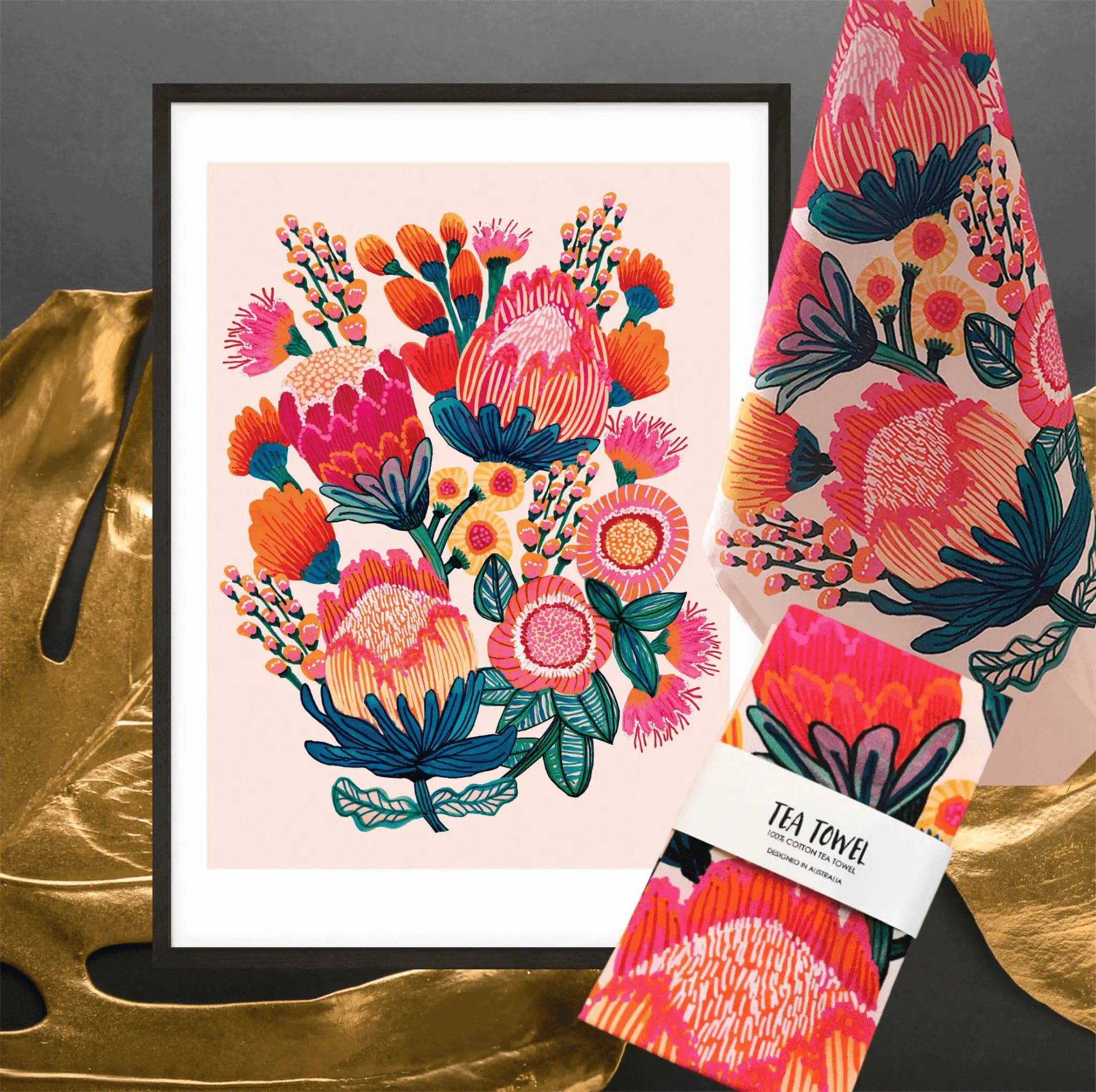 Bush Bounty Botanical Wall Art Gift Set - Nature Inspired Home Decor for Living Room, Bedroom & Office - Perfect Housewarming & Wedding Present