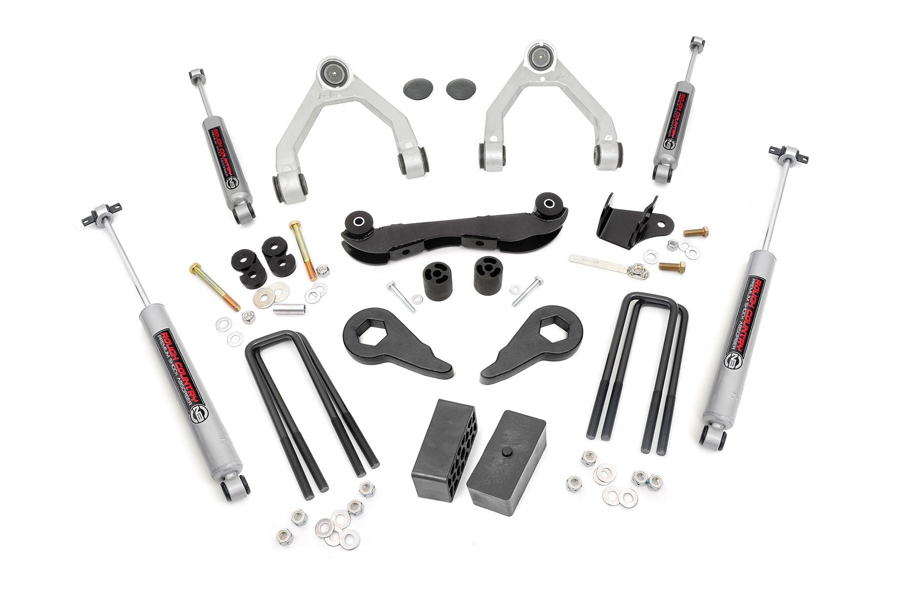 2-3 Inch Lift Kit with Rear Blocks for Chevy C1500/K1500 Truck & SUV 4WD (1988-1999) - Heavy Duty Suspension Upgrade for Off-Roading & Towing - Model 16530