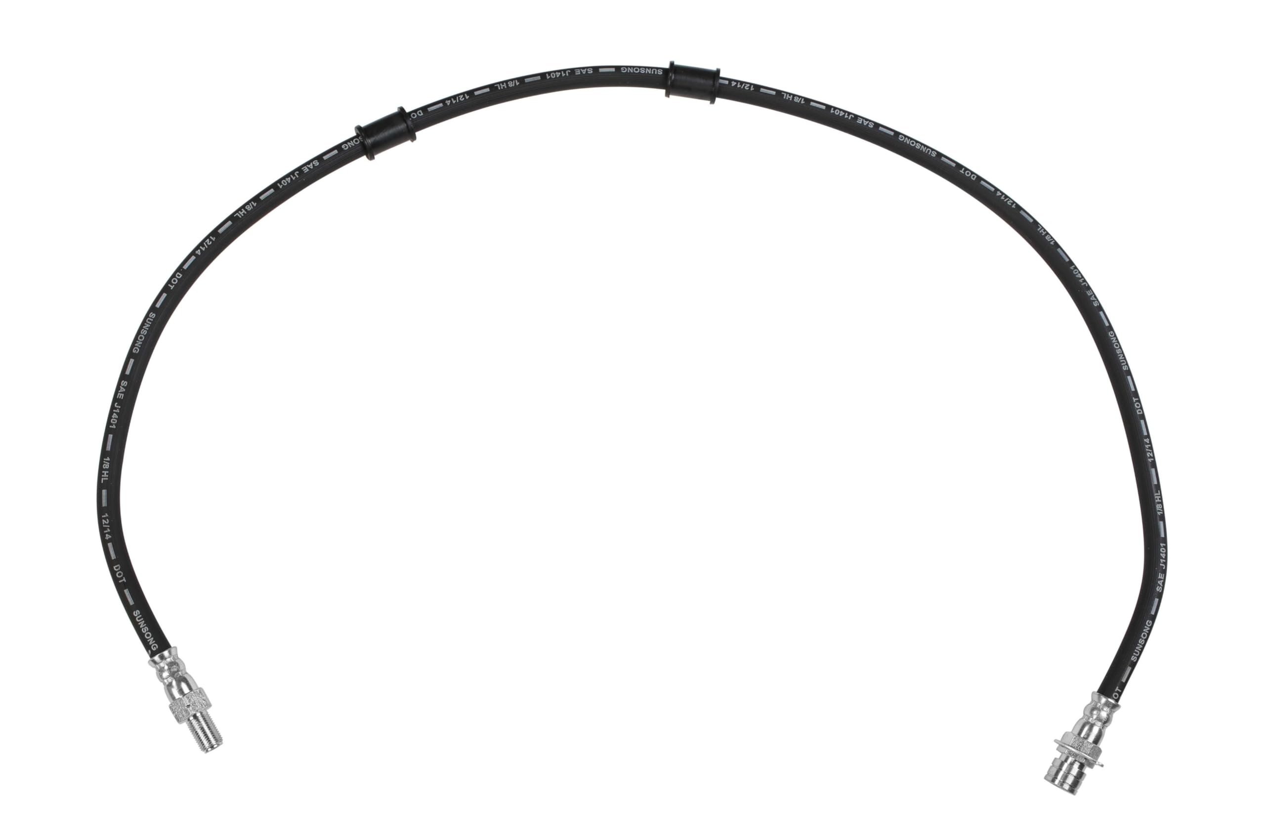 Sunsong 2203346 Brake Hydraulic Hose - High Performance Replacement Hose for Cars, Trucks & SUVs - Durable DOT Approved Brake Line for Safe Stopping Power - Ideal for Off-Roading, Towing & Daily Commuting