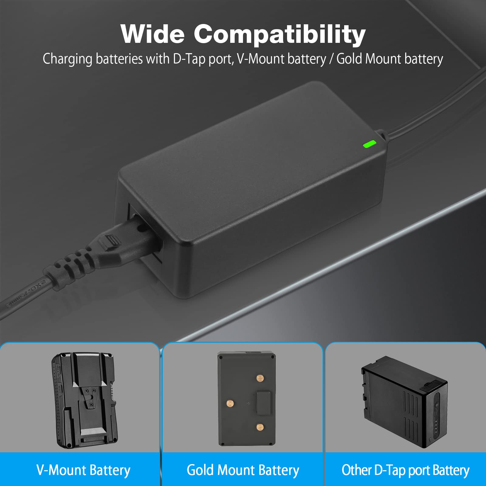 Powerextra V-Lock Battery with 45W PD Fast Charging - 181Wh High Capacity for Sony, Canon, Panasonic Cameras - Perfect for Photography, Videography & On-the-Go Power Needs