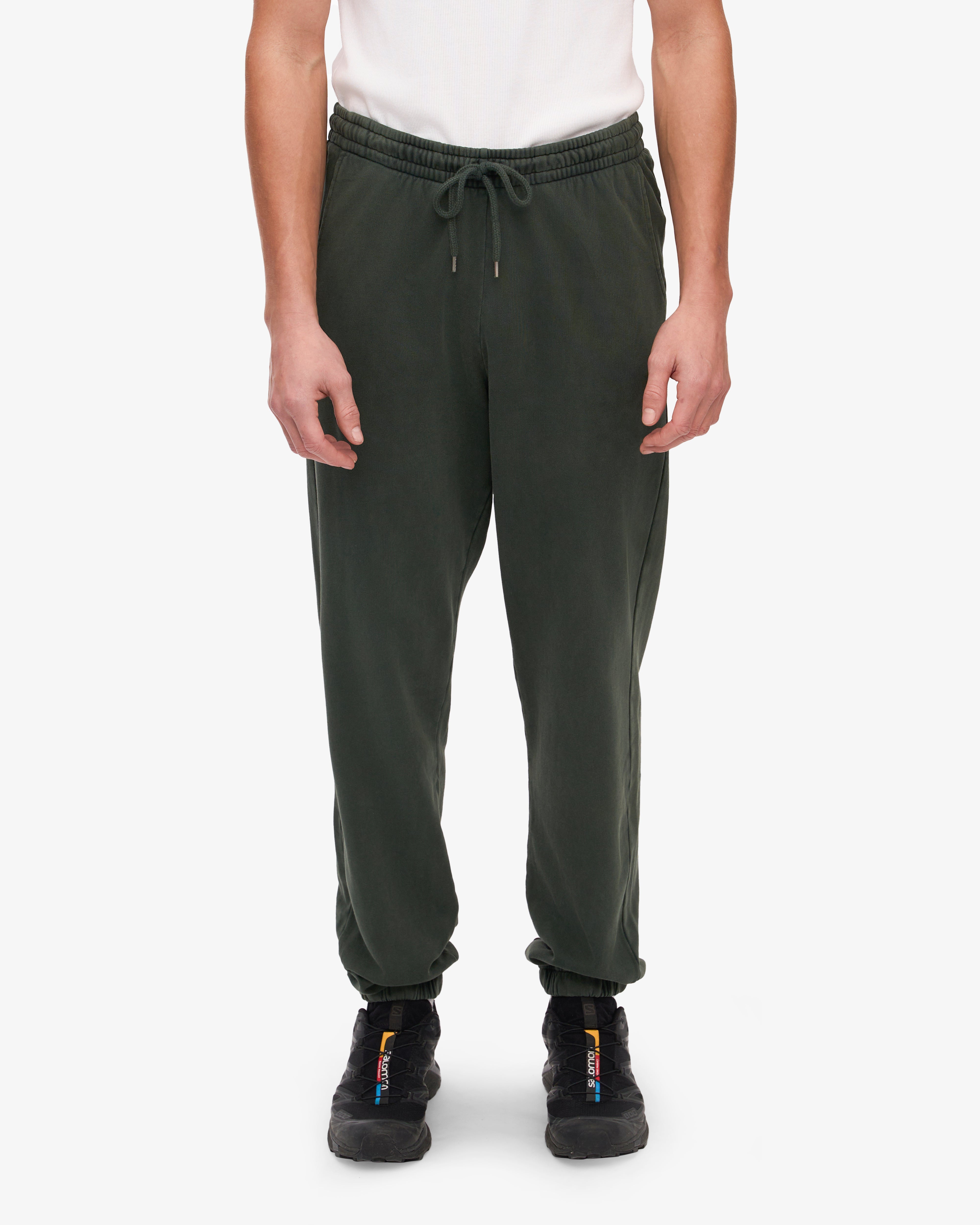 Organic Cotton Sweatpants for Women - Soft & Comfortable Midnight Forest Green Joggers - Perfect for Yoga, Lounge & Casual Wear