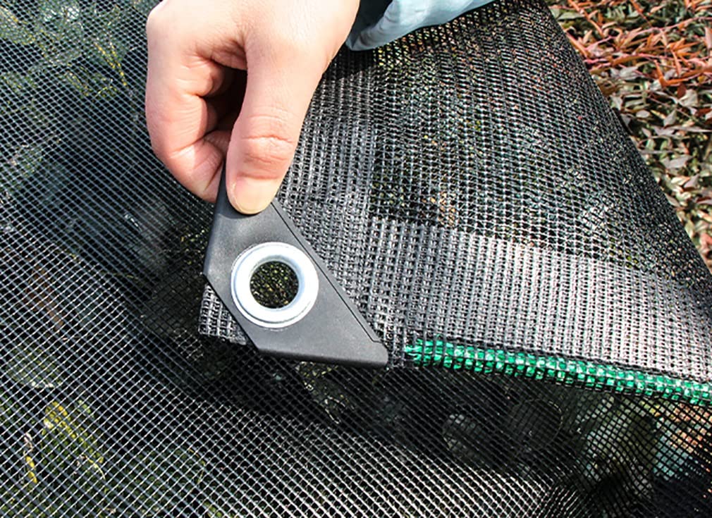 Premium 50%-60% Sunblock Shade Cloth for Pergola, Greenhouse & Garden - UV Resistant Shade Net with Grommets (4x8m, Black) - Ideal for Plant Protection, Chicken Coop Shade & Outdoor Living Spaces