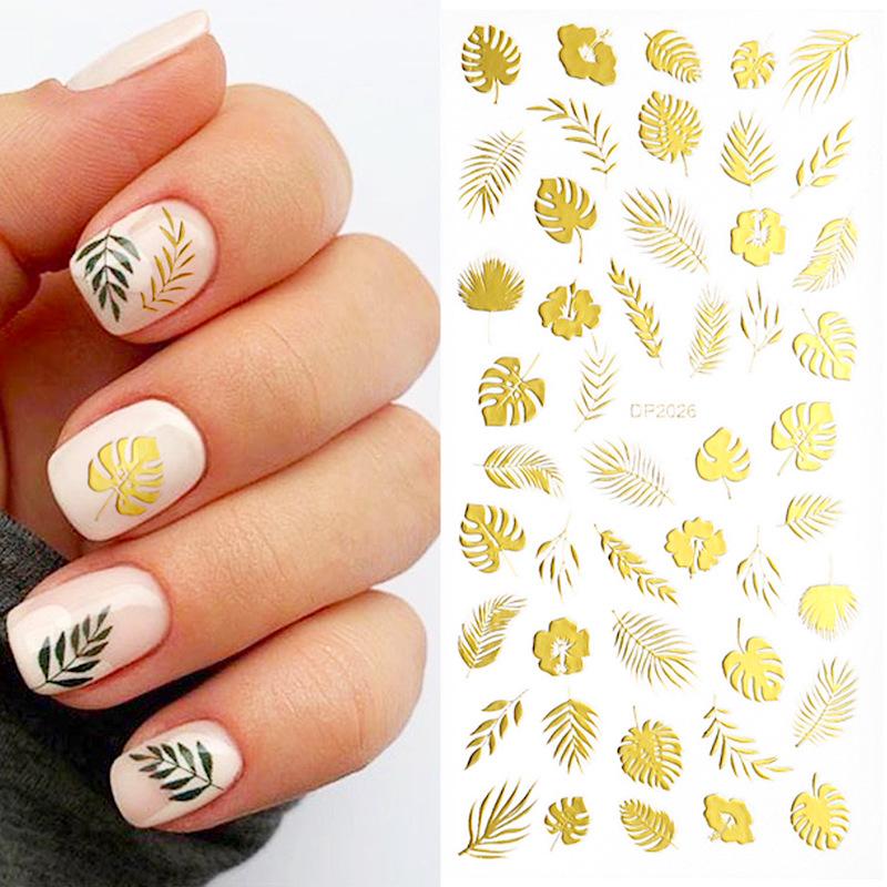 Festive Christmas Gold & Glow-in-the-Dark Nail Art Stickers - Holiday Party Nail Decals for Women, DIY Manicure Accessories (Perfect for Christmas Parties, Gift Giving & Festive Nail Designs)
