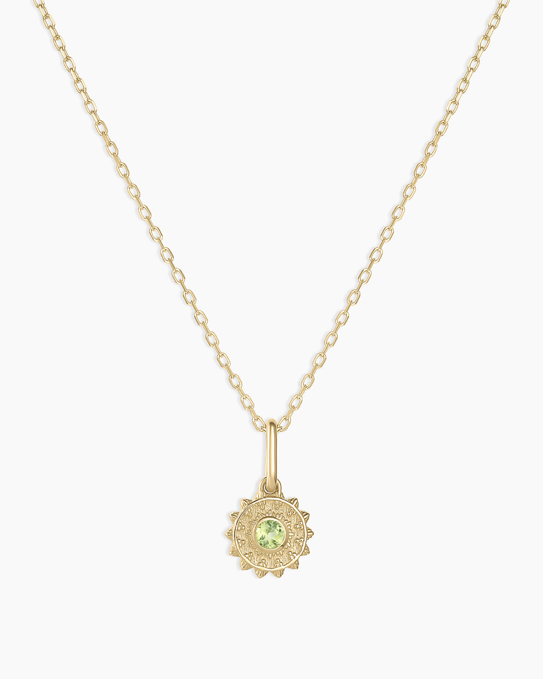 Sun Birthstone Charm Necklace - Genuine Gemstone Jewelry for Women - Perfect Gift for Birthday, Anniversary & Special Occasions