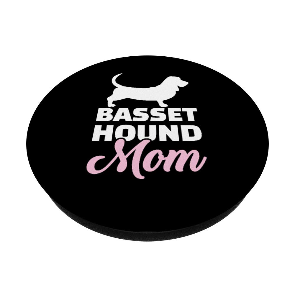 Basset Hound Mom PopSockets Phone Grip & Stand - Expandable Phone Holder for iPhone, Samsung & Tablets - Perfect for Pet Lovers, Home Decor & Everyday Use