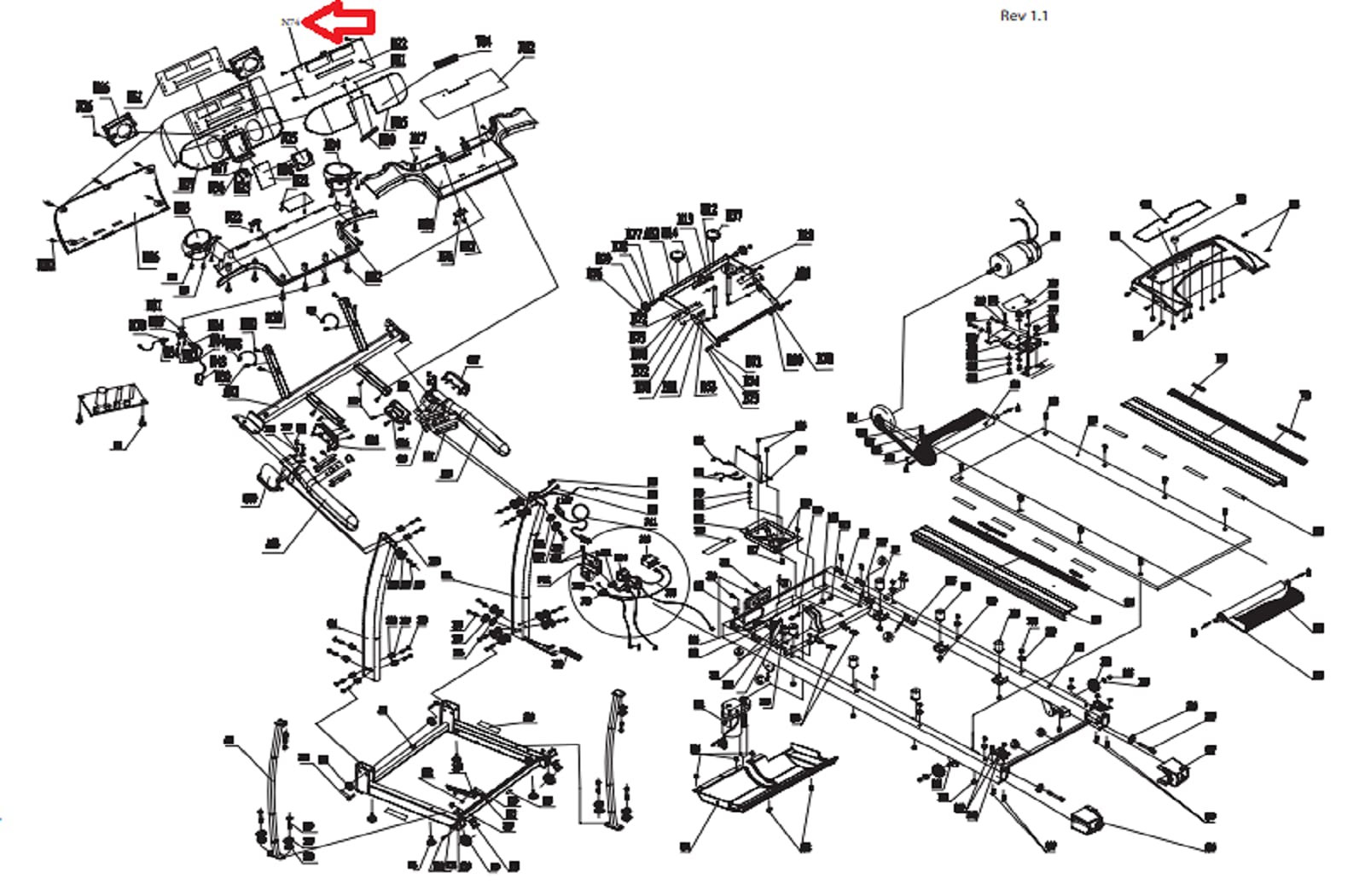Treadmill Display Console Electronic Circuit Board 1000092359 - Replacement Part for Fitness Equipment | Perfect for Home Gym Repairs & Maintenance