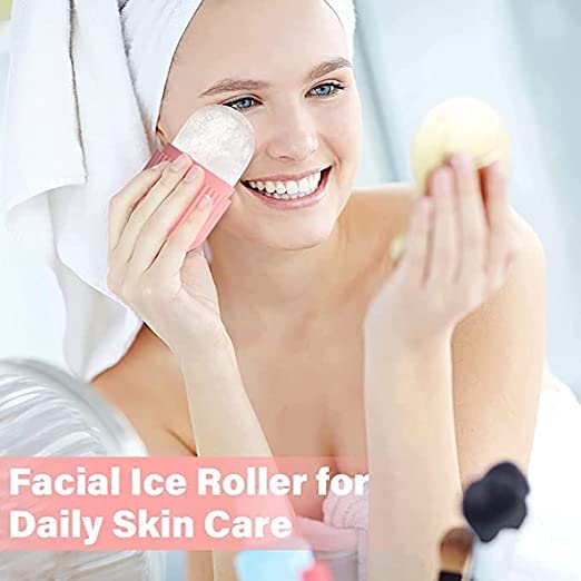 Finalize Roller Face Massager - 100% Natural Stone Jade Ice Roller with Gua Sha for Women | Facial, Eye, Neck & Foot Massage | Reduce Puffiness & Refresh Skin | Perfect for Morning Routine & Post-Workout Recovery