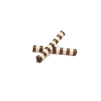 Premium Belgian Chocolate Sticks Twister - Dark & White Chocolate (1.4oz, 3150 Pieces) - Perfect for Baking, Desserts, Party Favors & Gift Boxes