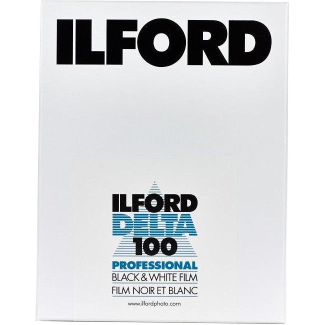 Ilford Delta 100 Professional Black & White Film - ISO 100, 4x5 Inch, 25 Sheets Pack - Perfect for Landscape, Portrait & Fine Art Photography