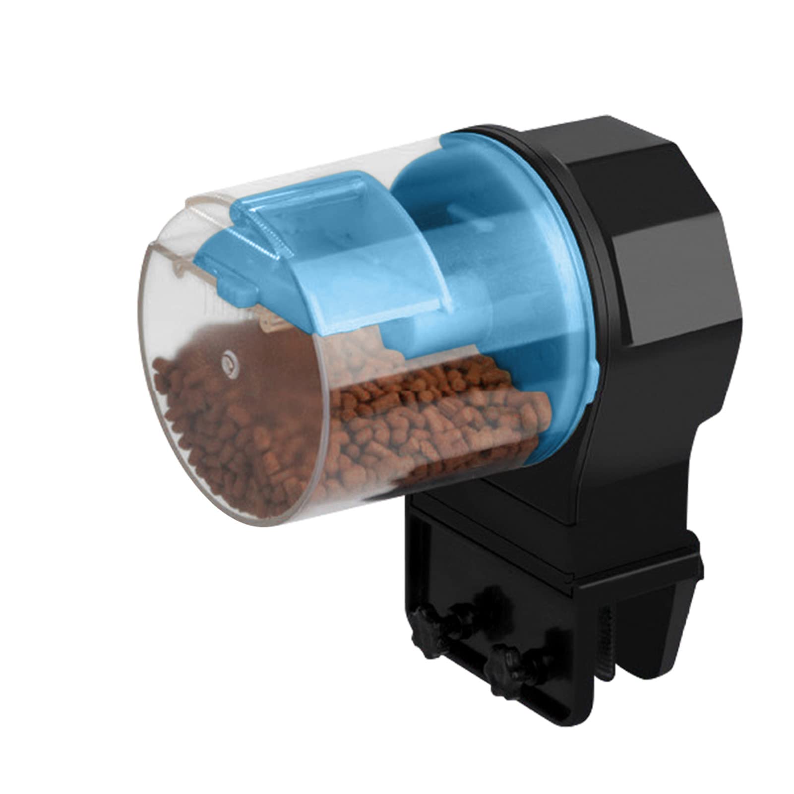 Automatic Fish Feeder for Aquarium - Adjustable Timer & Electric Fish Food Dispenser - Manual/Automatic Feeding for Freshwater & Saltwater Tanks - Perfect for Vacation & Daily Fish Care
